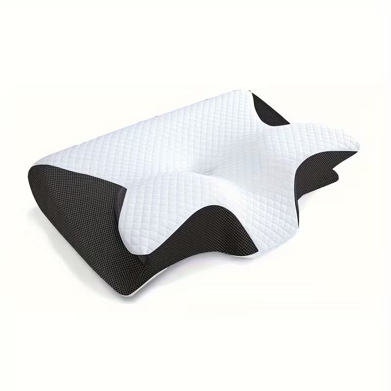 Comfora™ Memory Foam Cervical Pillow – 2-in-1 Ergonomic Sleep Comfort